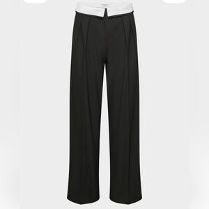 Babaton Bureau Black Wide Leg Women's Pants